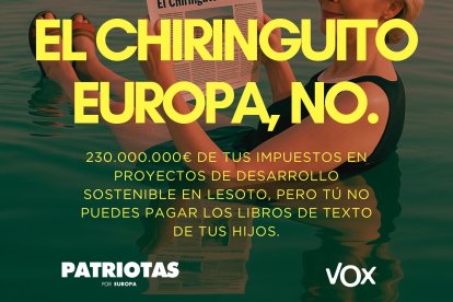 Uno de los carteles de la campaña de VOX.