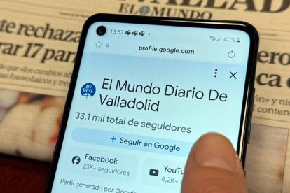 Sigue a Diario de Valladolid en Google Discover para no perderte nuestras noticias.