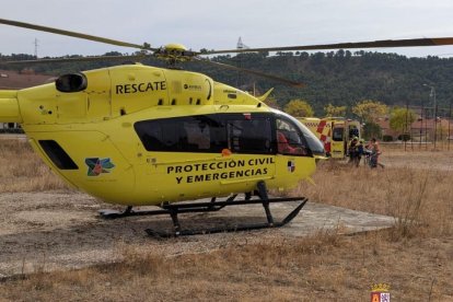 Helicóptero desplazado para el rescate.
