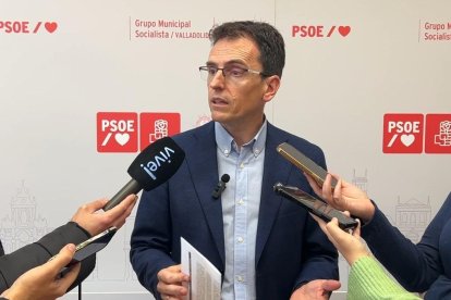 El portavoz del PSOE de Valladolid, Pedro Herrero