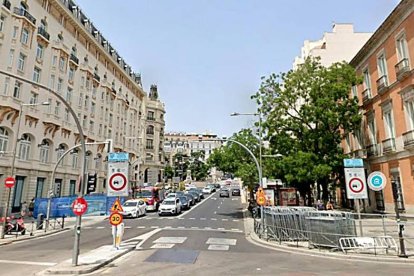 Zona en la que se ubican los áticos de Puente y Redondo, entre el Paseo del Prado y el Congreso de los Diputados.