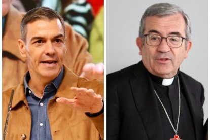 Pedro Sánchez y Luis Argüello en sendas imágenes de archivo