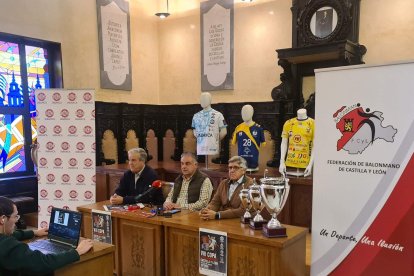 Presentación de la Copa Castilla y León de balonmano.