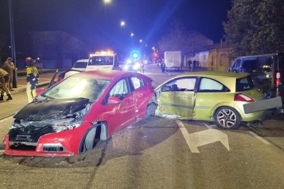 Imagen del accidente en la calle Valle de Arán