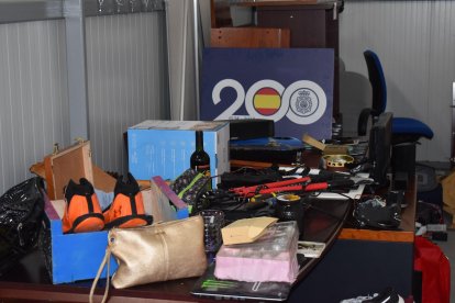 Efectos recuperados por la Policía Nacional de los robos cometidos en Los Santos-Pilarica