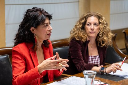 La ministra de Igualdad, Ana Redondo, mantiene una reunión con la jefa de la Unidad de Coordinación contra la violencia sobre la mujer de Castilla y León