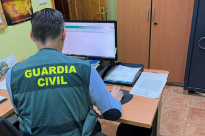 Un agente de la Guardia Civil investiga en redes, en una imagen de archivo