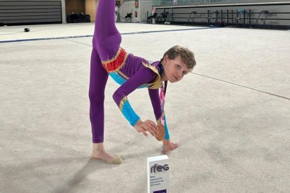 Mario Collantes, en el Campeonato de España de Gimnasia.