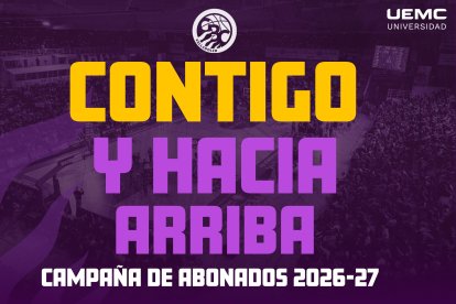 Lema de la campaña de abonados del UEMC Baloncesto Valladolid 2026-2027.
