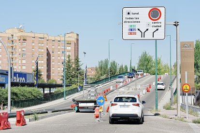 Viaducto de Daniel del Olmo en la actualidad con obras