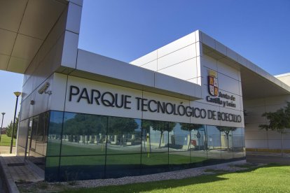 Entrada al Parque Tecnológico de Boecillo, donde se va a situar la planta de reciclaje de baterías de litio.