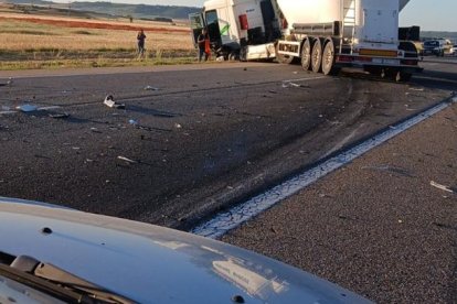 Accidente en La Pedraja de Portillo.