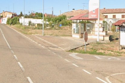 Punto de la carretera VA-941 en el que se produjo el accidente mortal.