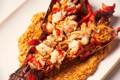 Arroz cremoso con bogavante