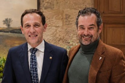 Conrado Íscar junto a Iván Sanz, en una imagen de archivo