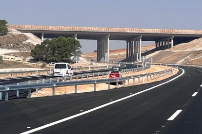 Tramo de la autovía A-11 en la provincia de Valladolid, a la espera de su apertura provisional
