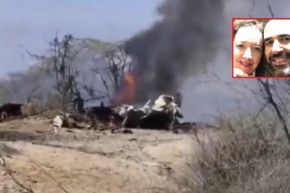 Fotograma de la avioneta accidentada en Perú