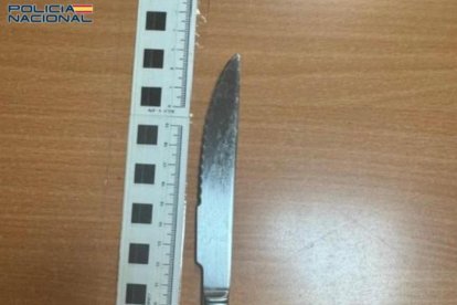 Arma empleada y requisada por la Policía Nacional.