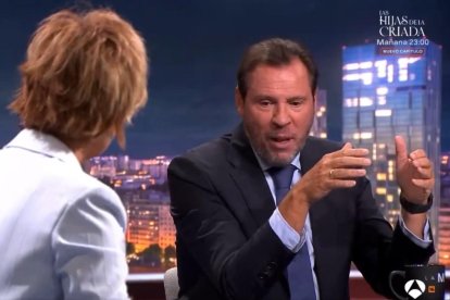 Cristina Pardo y Óscar Puente, en un momento de la entrevista.