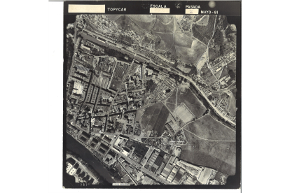 Vista aérea de la calle Fuente el Sol en 1981 - ASOCIACIÓN VECINAL DE LA VICTORIA