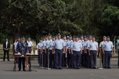 El coronel José María Santé Abal toma posesión como nuevo jefe de la Base Aérea de Villanubla. -ICAL