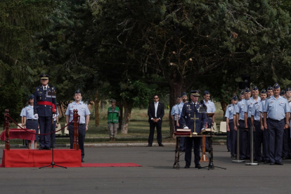 El coronel José María Santé Abal toma posesión como nuevo jefe de la Base Aérea de Villanubla. -ICAL