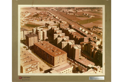 Vista aérea del barrio Belén en 1981.- ARCHIVO MUNICIPAL DE VALLADOLID