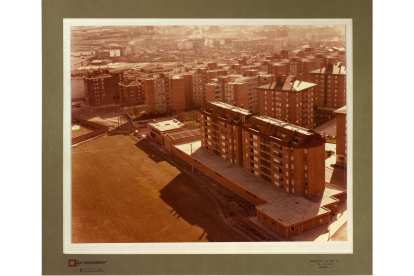 Vista aérea del barrio Belén en 1983.- ARCHIVO MUNICIPAL DE VALLADOLID