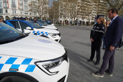 Imagen de archivo de la presentación de los nuevos coches de la Policía de Valladolid. -E.M.
