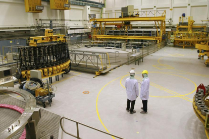 Imagen del interior de la central nuclear de Santa María de Garoña.-ISRAEL L. MURILLO