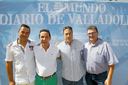 Enrique San José, Fernando Martín (El Rincón del Labrador), Gustavo Aranzana y Roberto Aranzana (Distribuciones Dislobe)