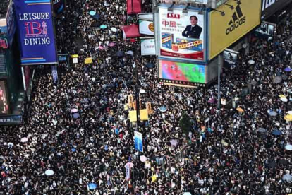 Protestas en Hong Kong por la ley de extradición.-ANTHONY WALLACE (AFP)