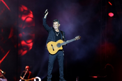 Alejandro Sanz durante un concierto. | A. SANZ