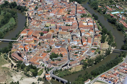 Vista aérea de Tudela de Duero-E. M.