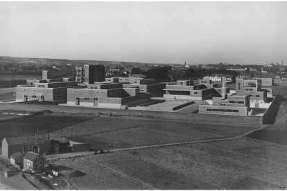 Vista general del matadero en el barrio de La Rubia en los años 30.- ARCHIVO MUNICIPAL DE VALLADOLID