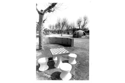 Jardines de La Rubia en 1986.- ARCHIVO MUNICIPAL DE VALLADOLID