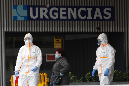Hospital Clínico de Valladolid durante la crisis del coronavirus.- JUAN MIGUEL LOSTAU