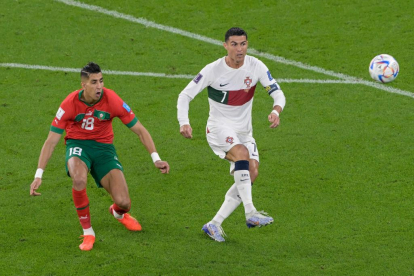 El Yamiq y Cristiano Ronaldo.