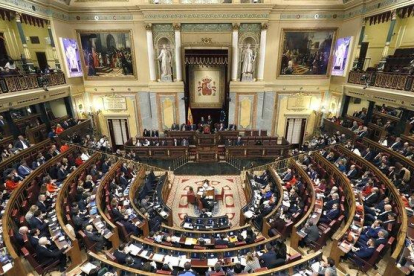 Vista general del hemiciclo del Congreso de los Diputados, el pasado 3 de diciembre, día de la sesión constitutiva.