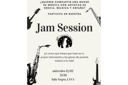 Cartel del Jam Session. - Intras.es