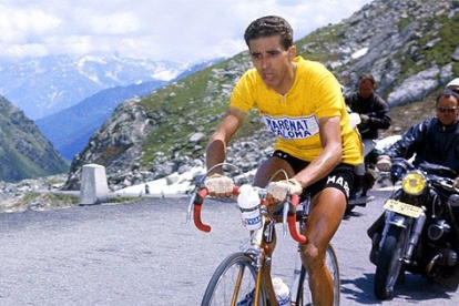 Federico Martín Bahamontes, en una imagen de archivo vestido de amarillo en el Tour de Francia.-E. M.