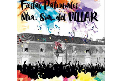 Detalle del cartel de las fiestas de Laguna de Duero.-EL MUNDO