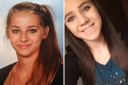 Las adolescentes Samra Kesinovic, de 16 años, y Sabina Selimovic, de 15.-