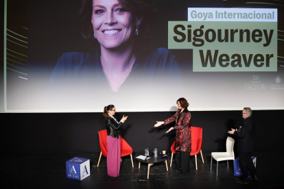 Sigourney Weaver en el teatro Carrión de Valladolid.- PREMIOS GOYA