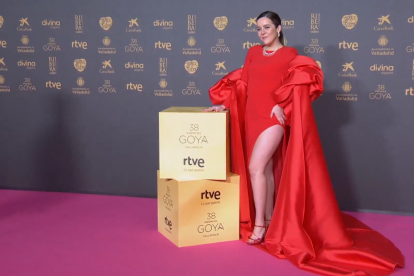 Valeria Castro en la alfombra roja de la 38 edición de los Premios Goya. -RTVE