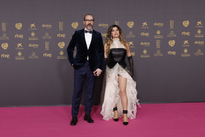 Fele Martínez y Mónica Regueiro en la alfombra roja de la 38 edición de los Premios Goya. -PREMIOS GOYA