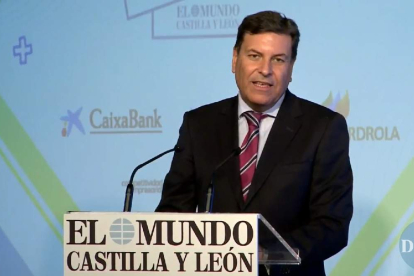 Carlos Fernández Carriedo en la clausura de los Premios Innovadores 2022 de El Mundo de Castilla y León. | E. M.