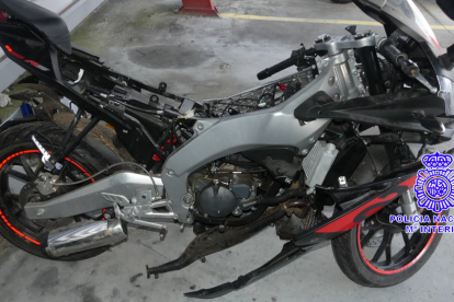 Ciclomotor presuntamente robado en Valladolid.- E.M.