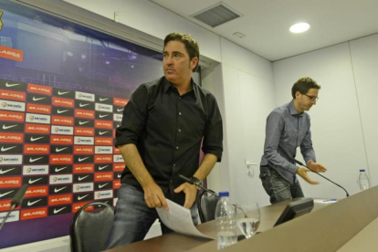 Xavi Pascual, en el acta de su despedida del Barça el pasado junio-MONICA TUDELA