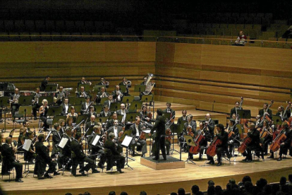 La Orquesta Sinfónica de Castilla y León durante un concierto en el Centro Cultural "Miguel Delibes" de Valladolid-Ical